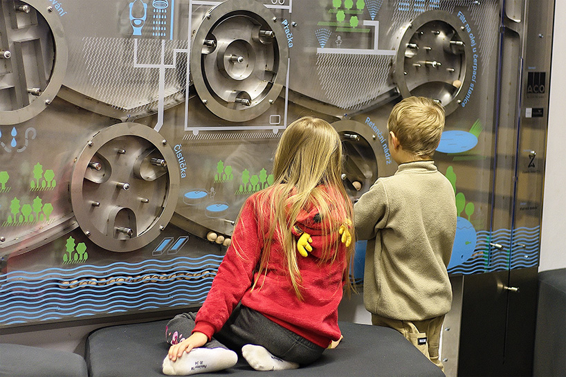 water run interactive installation maps water cycles through tactile play and movement - 3