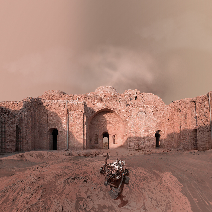 'extraterrestrial' by mohammad hassan namdari envisions ancient iranian heritage on mars