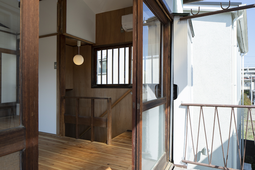 a mint green house in yokohama gets uplifted by ROOVICE after 60 years of decay