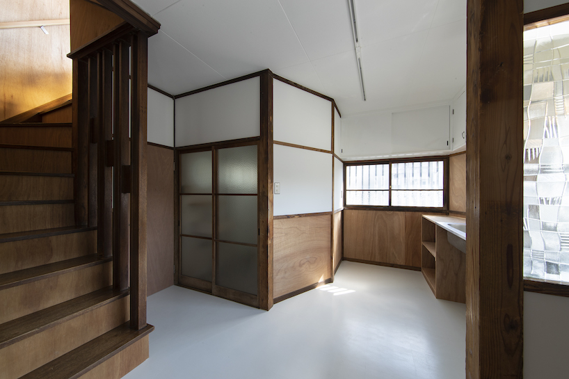 a mint green house in yokohama gets uplifted by ROOVICE after 60 years of decay