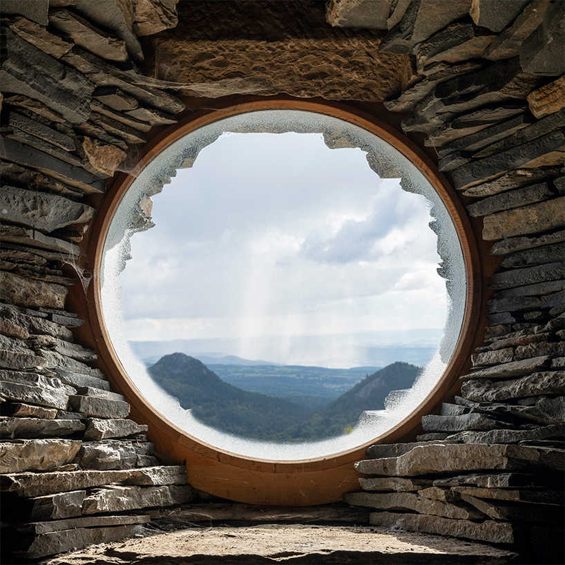 Suchaillou Stone Shelter incorporates inside the rocky rock along the Santiago de Compostela route
