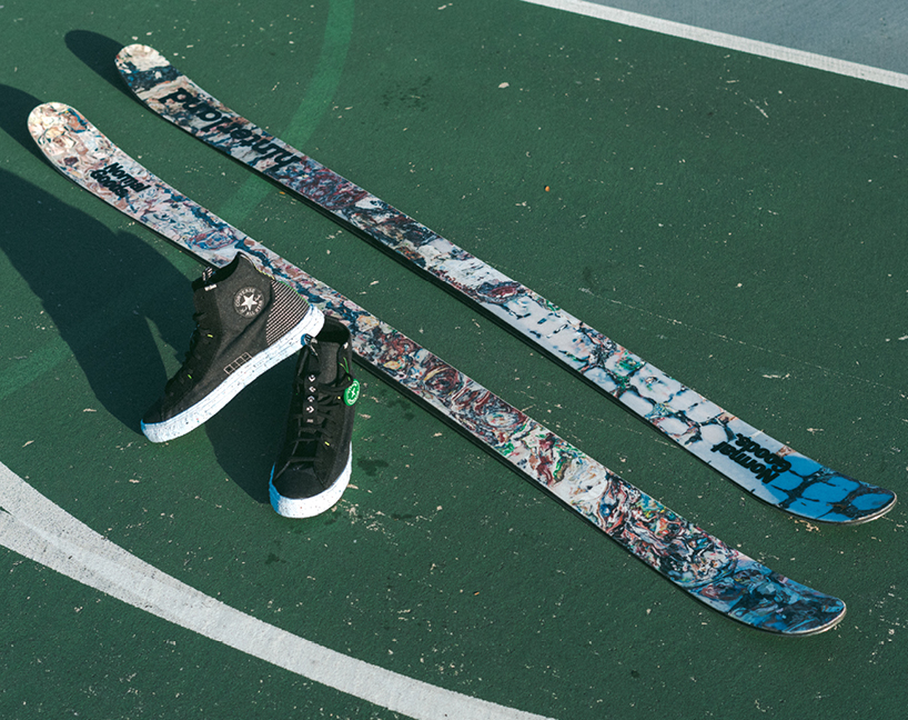 snow skis made from reused grocery bags 8