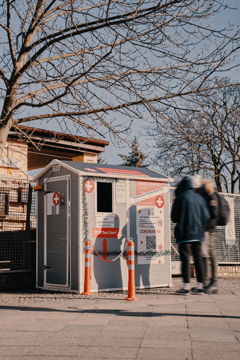 berlin is testing: a photo series that captures the city's madness during pandemic