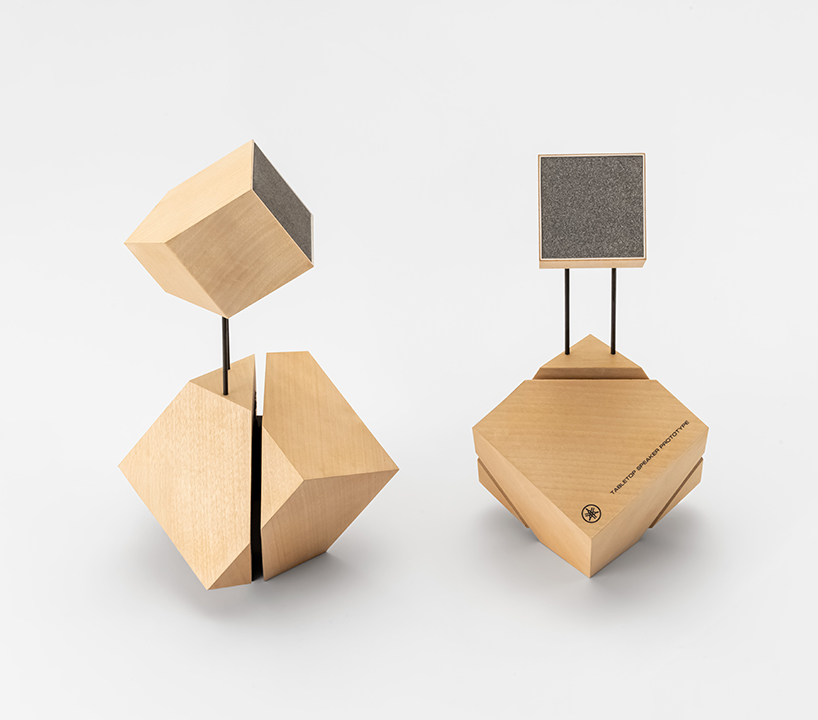 experimental upward firing speakers that rethink sound and form 10