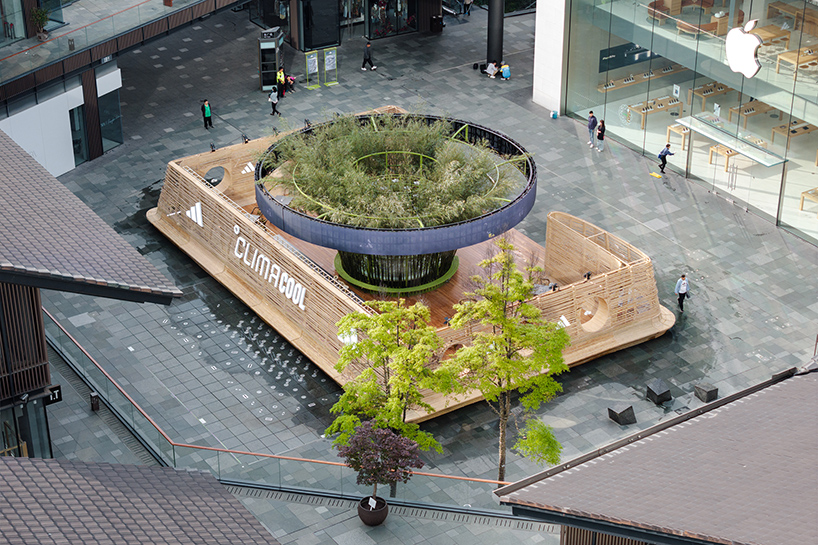 line+ crafts circular live bamboo teahouse responding to chengdu's urban climate