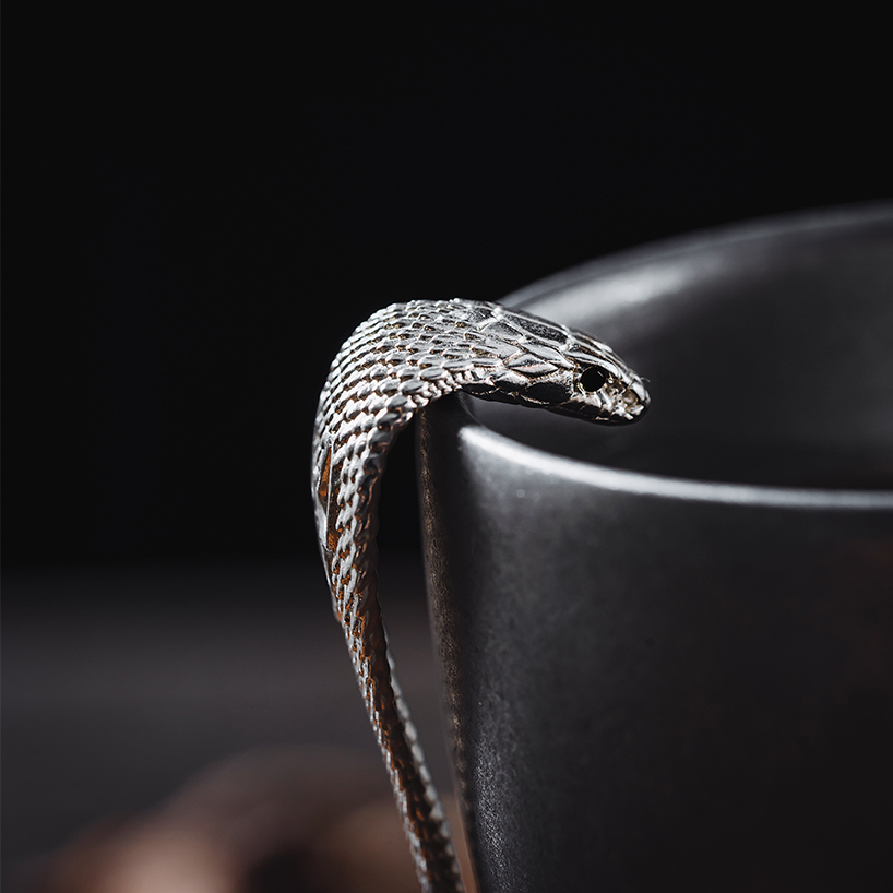 silver cobra coffee spoon by coppertist.wu