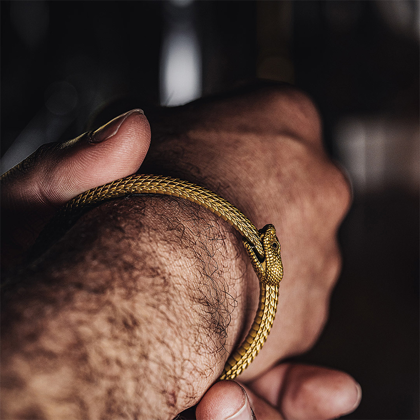Ouroboros brass bracelet by coppertist wu 6