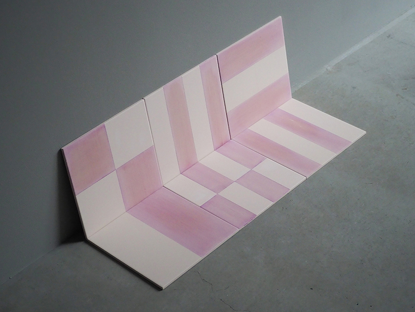 studio bycolor deconstructs seaweed pigment to craft tiles with japanese paper-making techniques