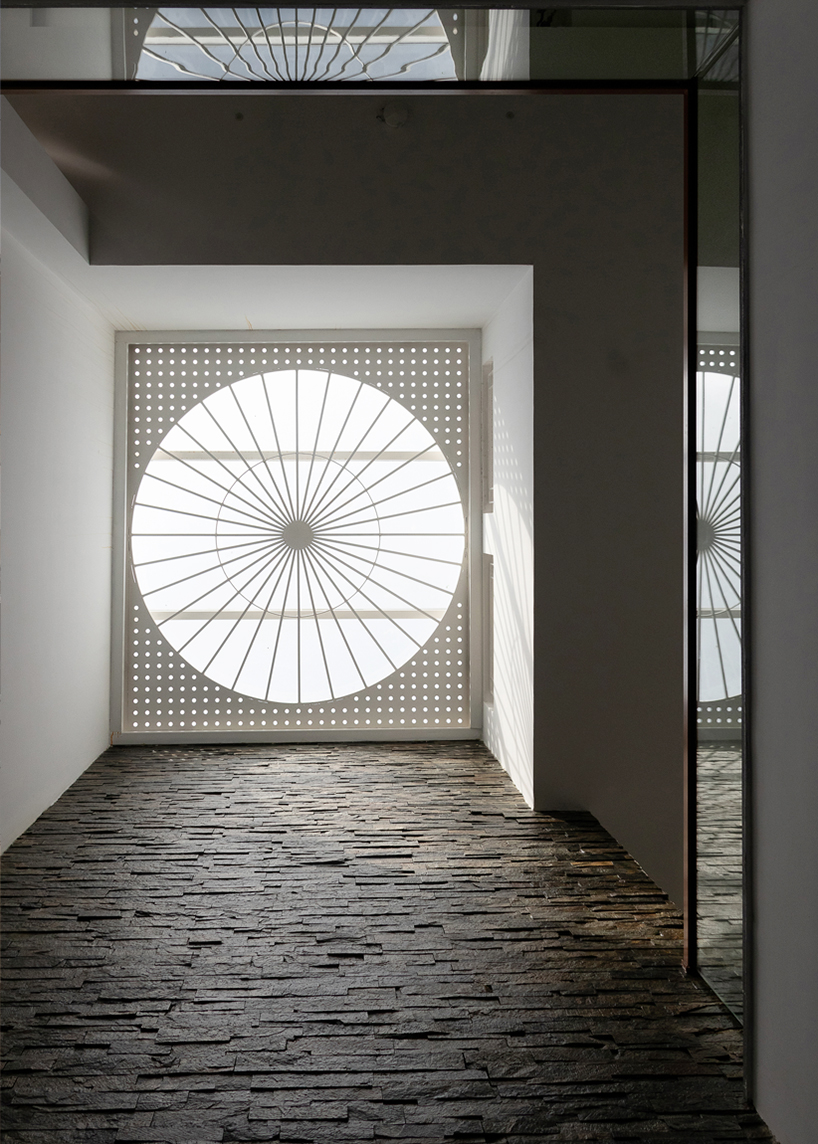 the perforated plane effect a chennai residence of shifting light and shadow 2