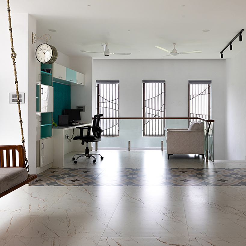 the perforated plane effect a chennai residence of shifting light and shadow 7