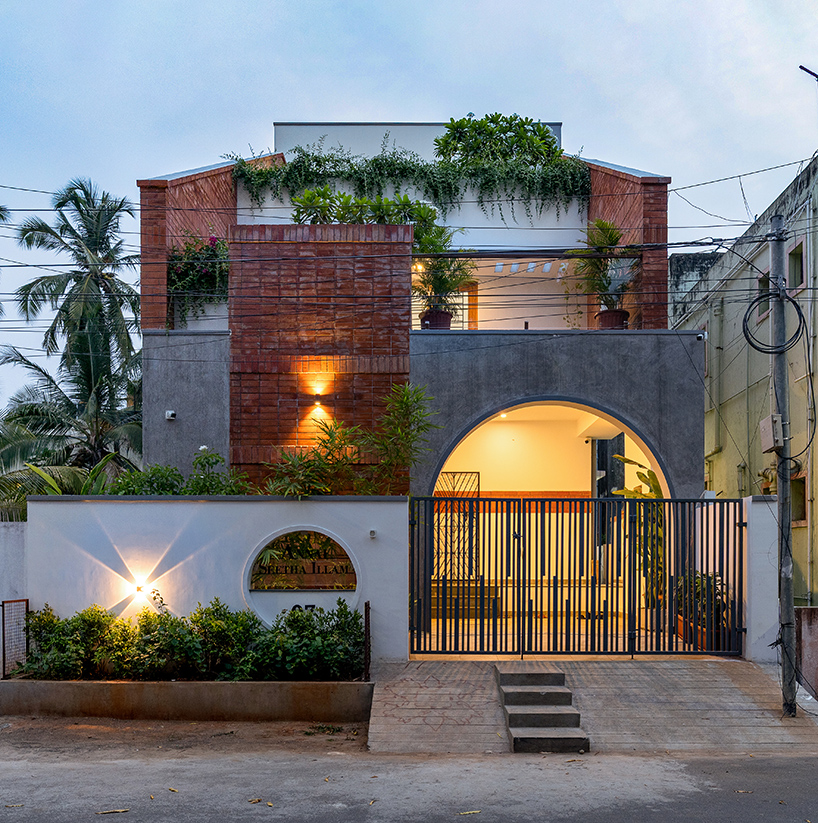 stepped terraces carry memory across generations in D.L.E.A.'s indian residence