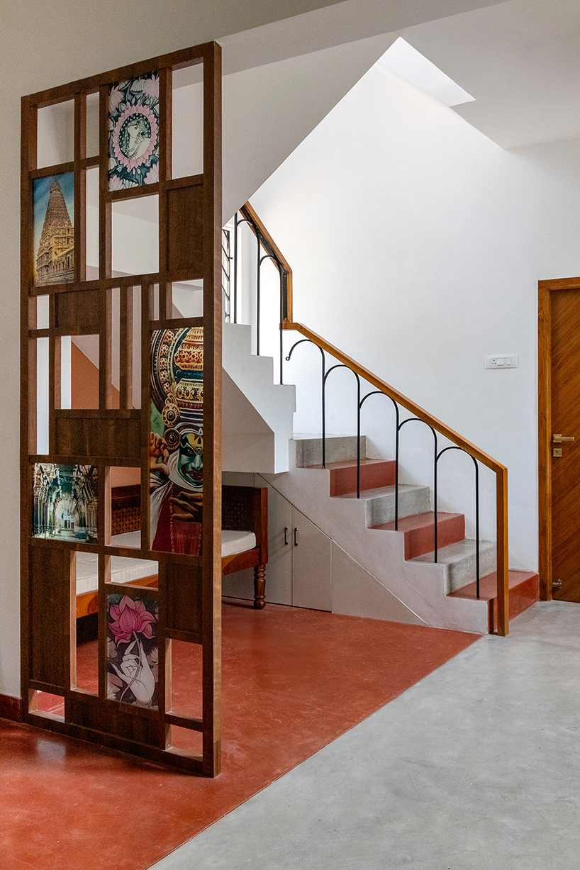 stepped terraces carry memory across generations in D.L.E.A.'s indian residence