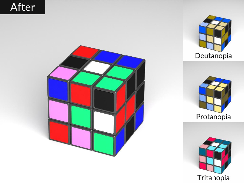 color blind people can also enjoy this rubiks cube 3