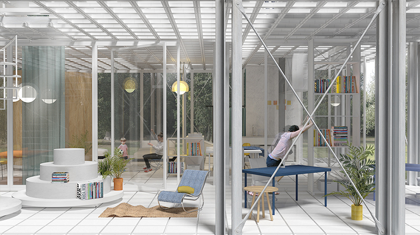 this flexible modular home design promotes a comfortable living experience