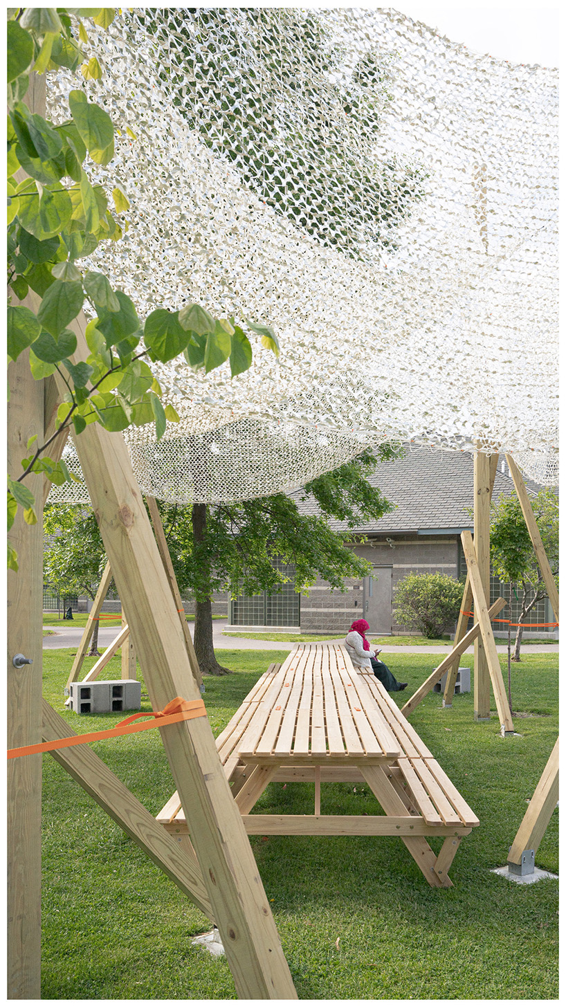 Alsar Atelier diseña una sala comunitaria que desaparece para mitigar el efecto isla de calor urbano 3