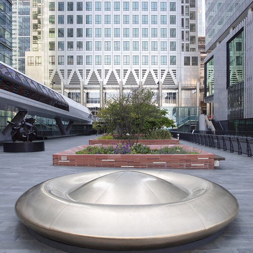 peter newman's skystation sculpture in london encourages contemplation of the sky