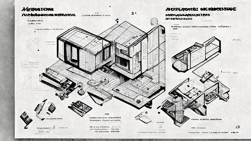 AI generated construction documents by stephen coorlas explore potential of generative design in architecture