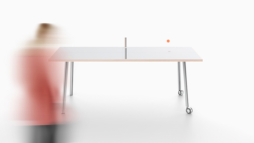 The modern multifunctional ping pong table from cloudandco reinterprets single-purpose furniture
