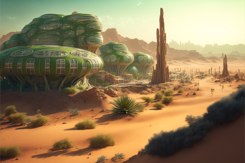 obří obyvatelné kaktusy kolonizují město na Marsu v sérii vytvořené umělou inteligencí manas bhatia