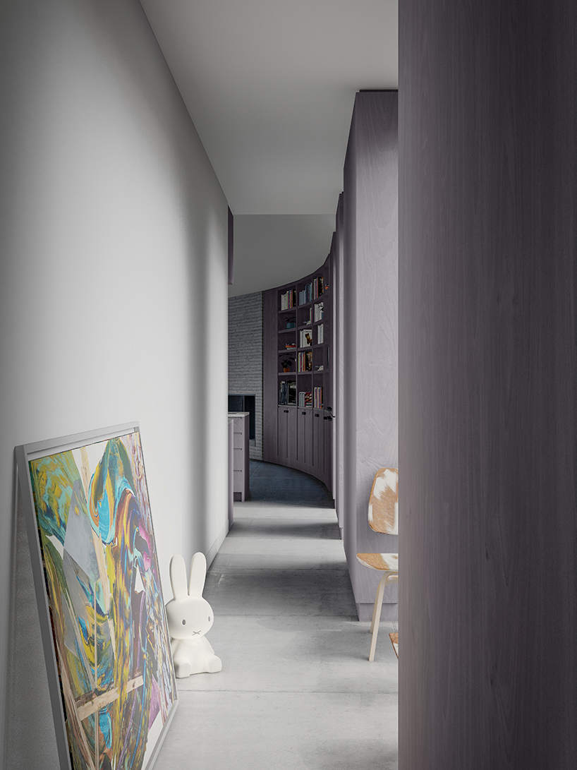 estudio esmero clads y-shaped home in new york meadow with shou sugi ban cedar siding