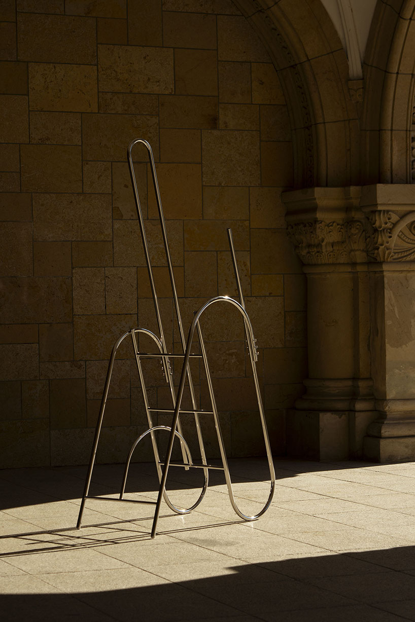 sculptural steel ladder imitates the flowing geometries of brass musical instruments - 2