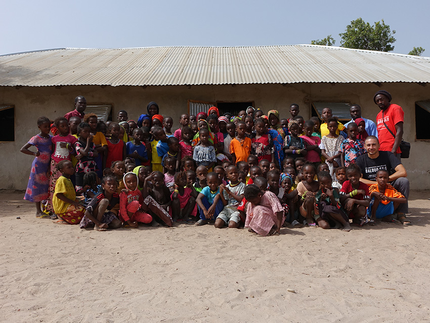 balouo salo and local artisans handcraft wooden furniture for underprivileged schools in rural senegal