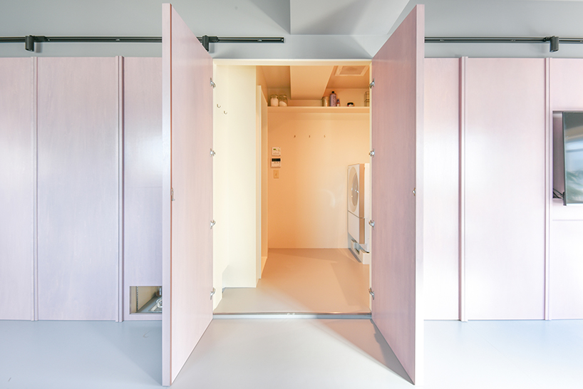 404 minimum apartment in tokyo uses movie set technique for optical expansion