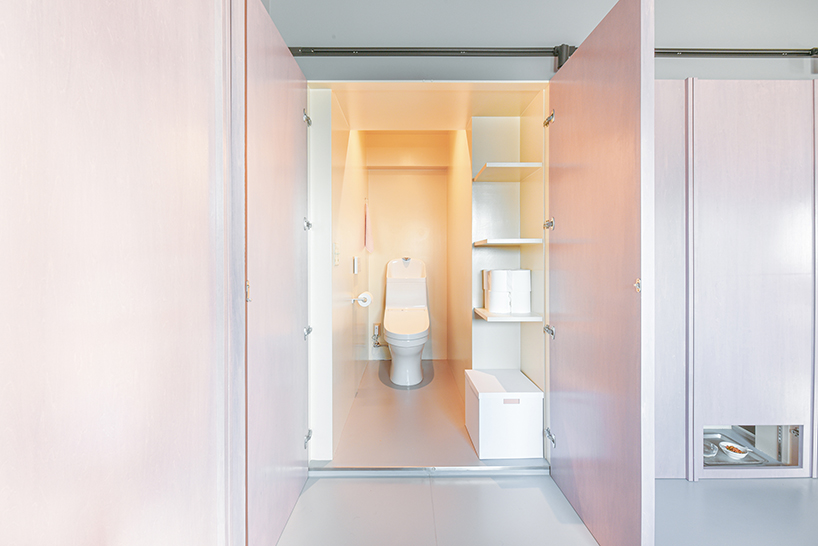 404 minimum apartment in tokyo uses movie set technique for optical expansion