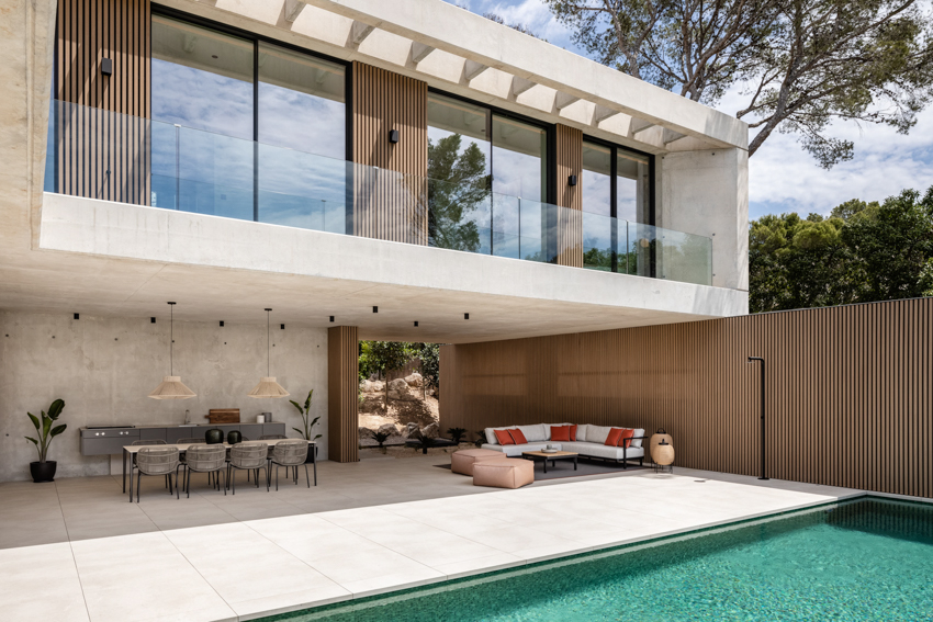 concrete 'envy house' exudes contemporary mediterranean sophistication in mallorca