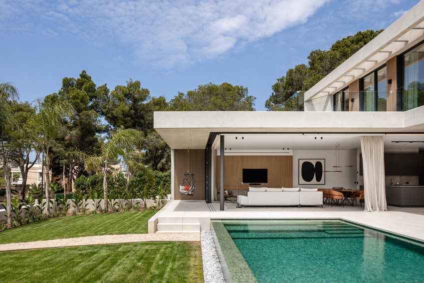 concrete 'envy house' exudes contemporary mediterranean sophistication in mallorca