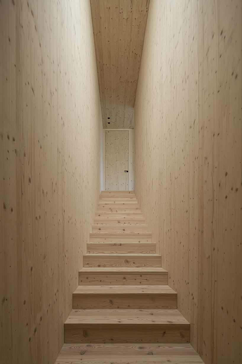 grey wooden framework shapes stable-like residence 'furgalleidis' in swiss village