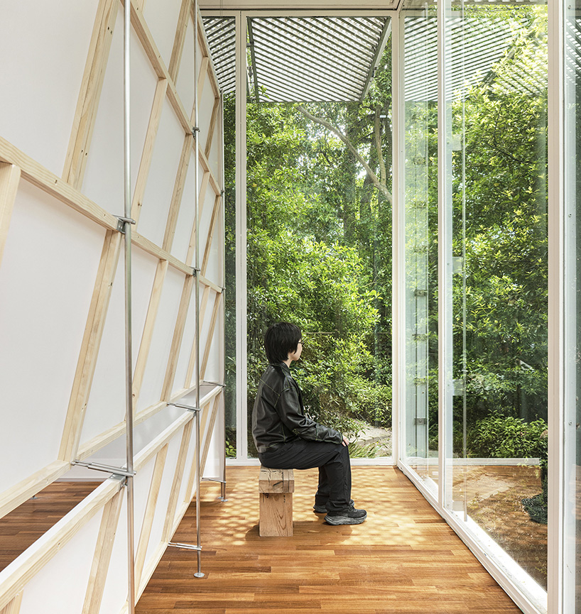 Installations specific to the studio website Heech Suse Korean pavilion with Bienala's Giardini Trees