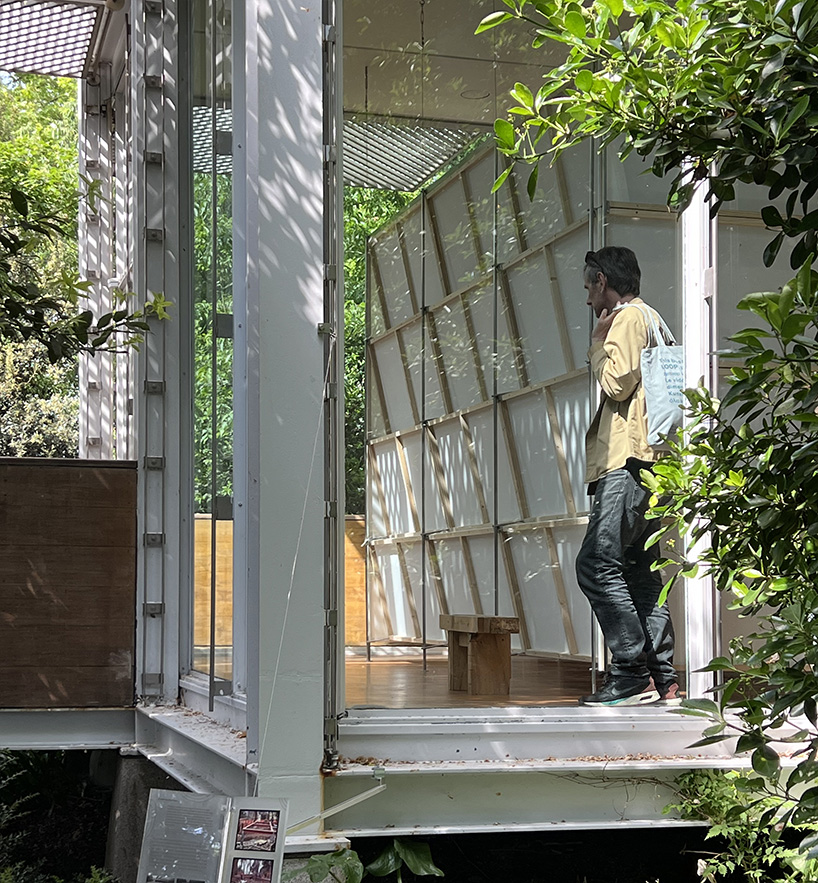 Installations specific to the studio website Heech Suse Korean pavilion with Bienala's Giardini Trees