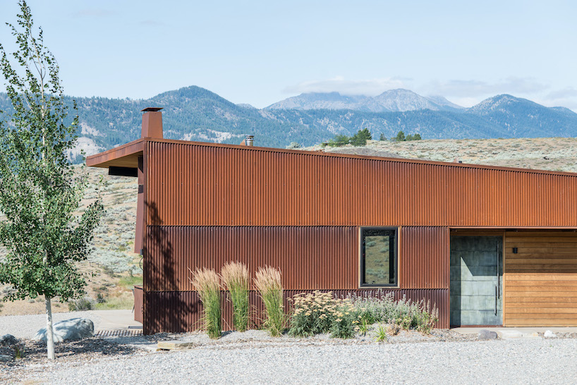 new caelifera cabin by johnston architects angular geometry echoes origami folds and sawtooth mountain peaks