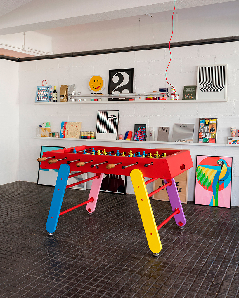 the rs4home x hey foosball table becomes a moma 2 exclusive