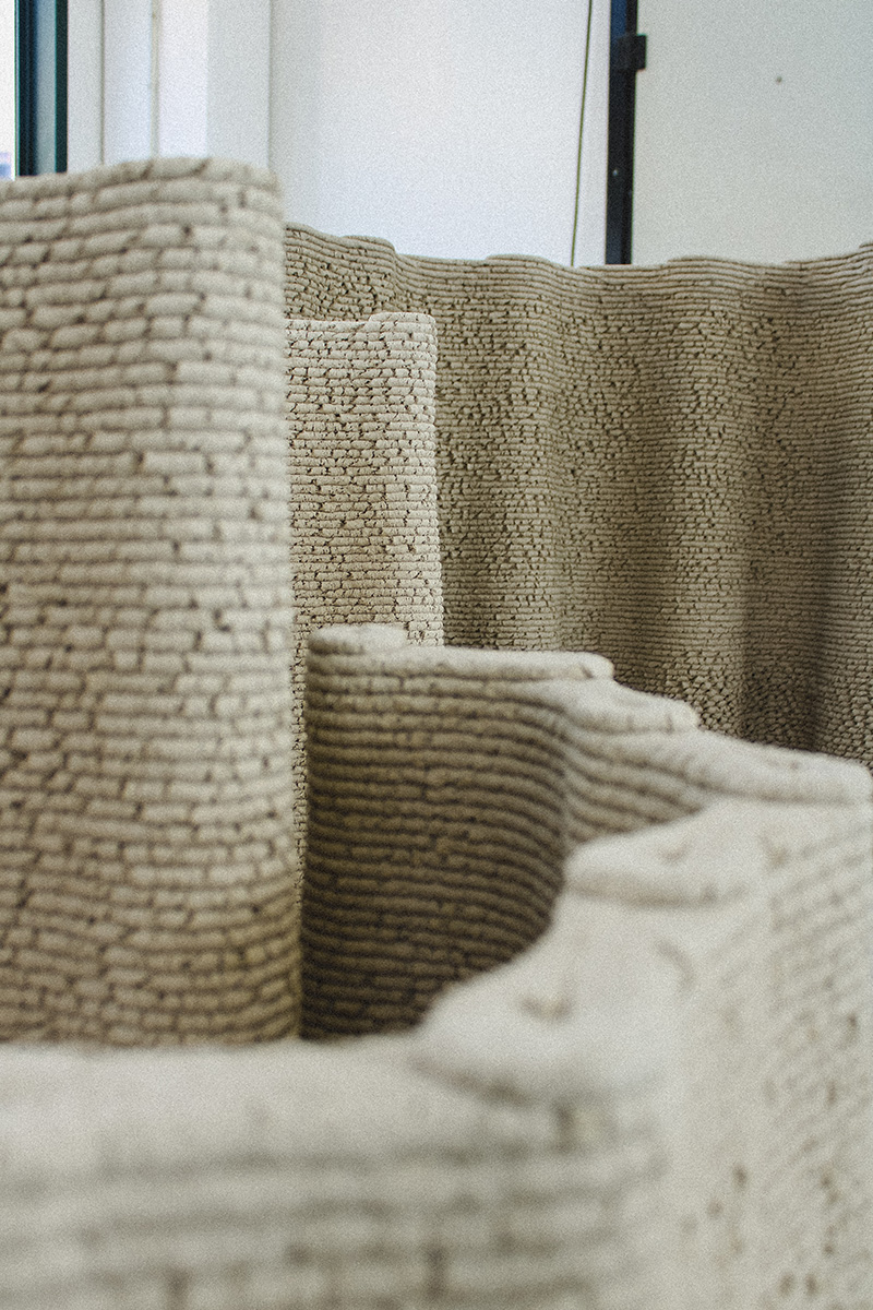 manufactura blends corn and lime composites for robotic 3D printed construction