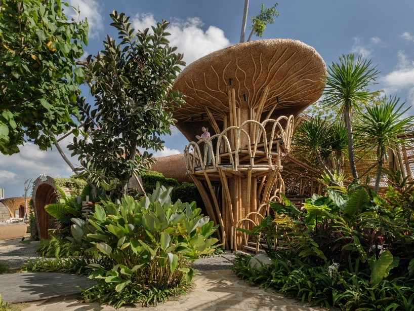 fibonacci sequence inspires surrealist bamboo and basalt architecture of bali beach club - 5