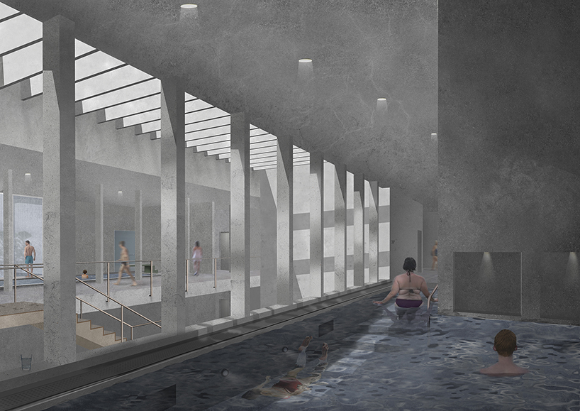 Student proposal carves baths into Greek island's volcanic landscape to repurpose mining sites