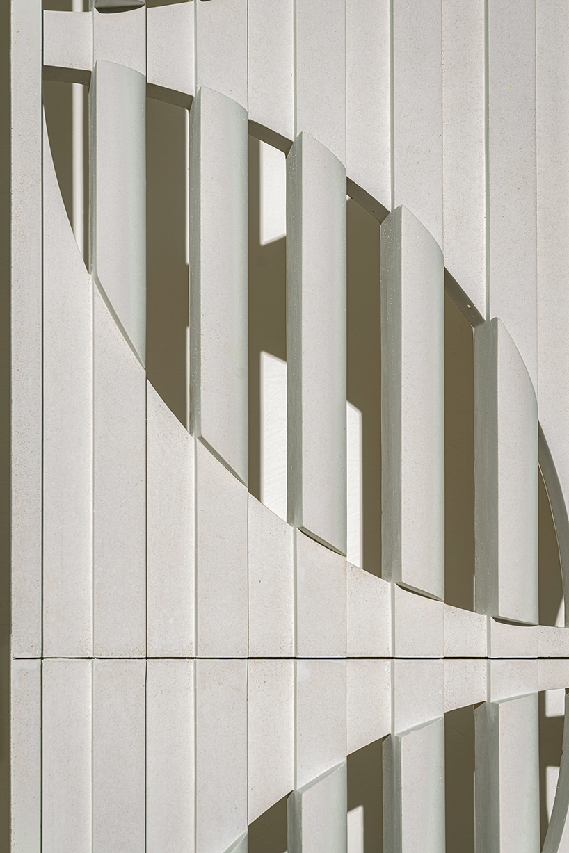 louis vuitton's cancun boutique unveils concrete facade with sculpted flower motif