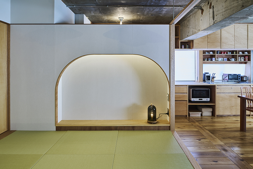 apartment renovation in japan plants island bedroom at the project's heart