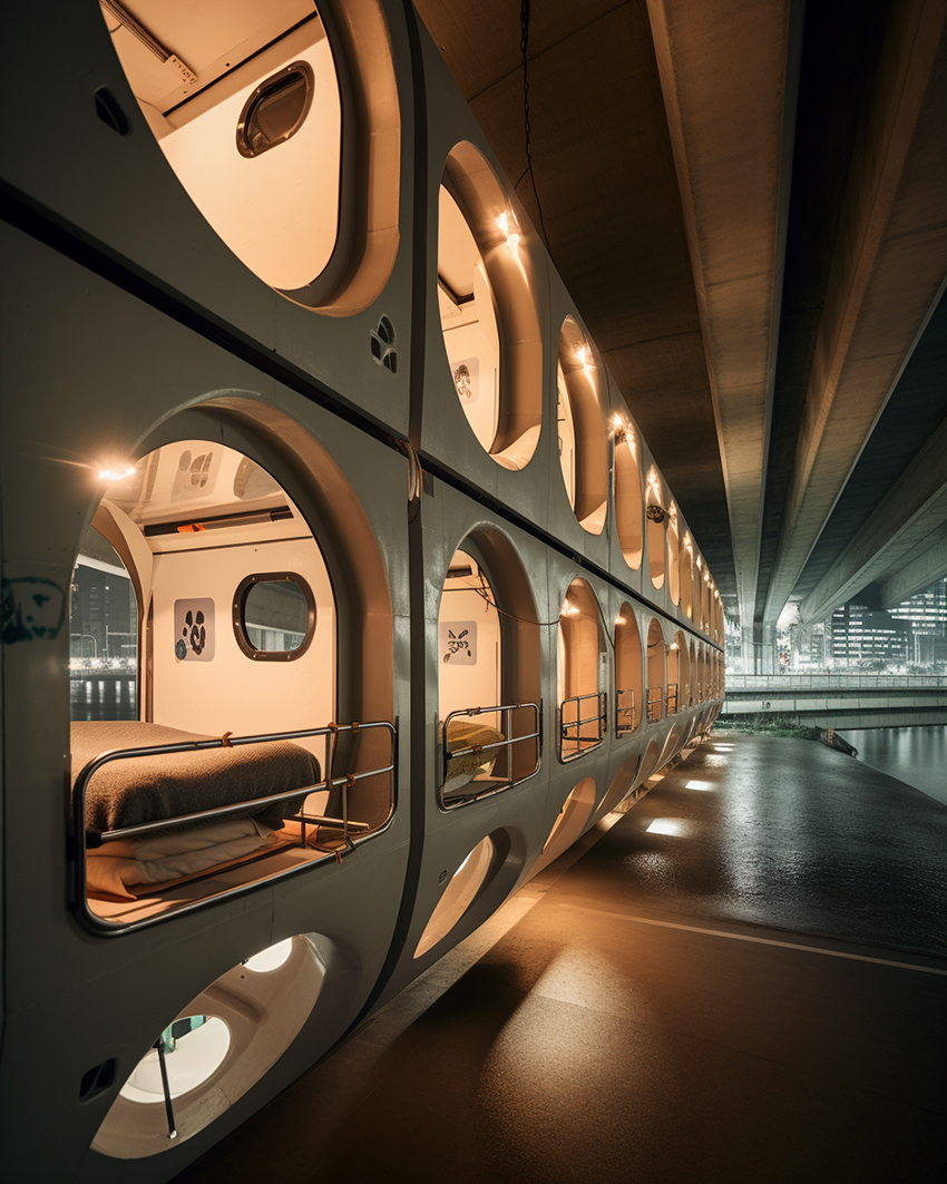 self-contained living pods by shail patel activate vacant lots under bridges to tackle homelessness