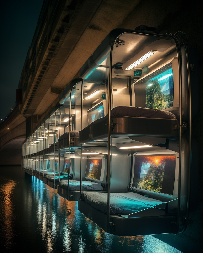 self-contained living pods by shail patel activate vacant lots under bridges to tackle homelessness