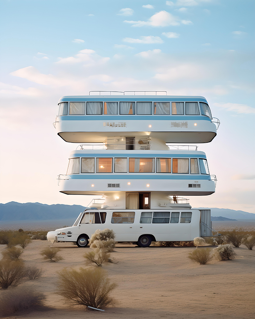 ulises' AI-generated caravans offer comfortable living for contemporary nomadic communities