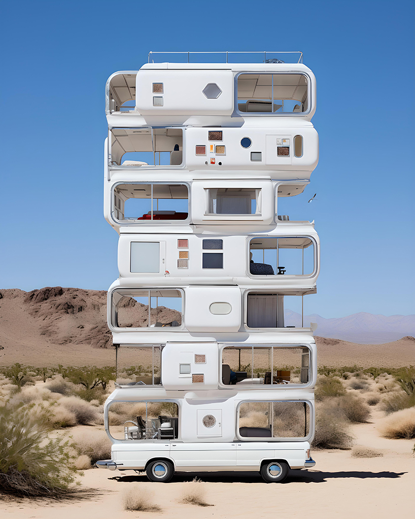 ulises' AI-generated caravans offer comfortable living for contemporary nomadic communities