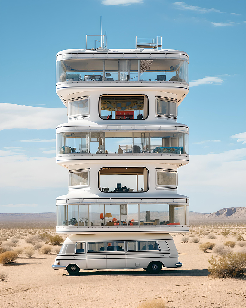 ulises' AI-generated caravans offer comfortable living for contemporary nomadic communities