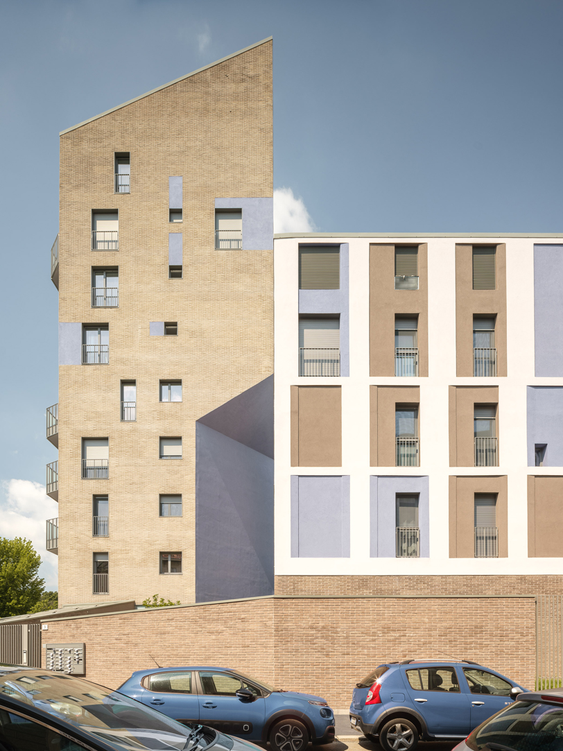 brick-clad residential complex by cino zucchi architetti expands along via valtorta in milan