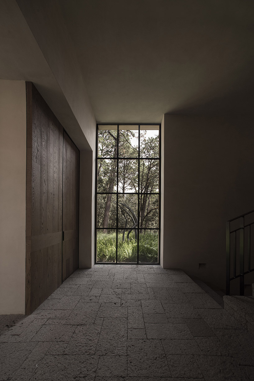 stone-built residence mesa de gallos reinterprets the mexican hacienda typology