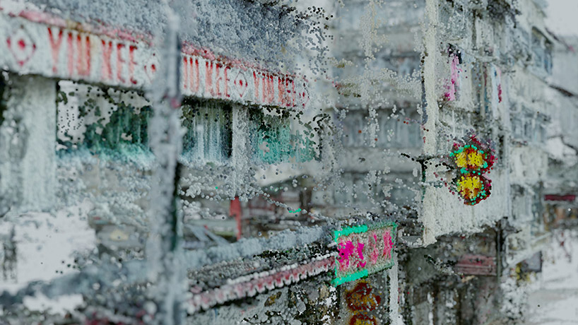 haotian zhang's short film distorts hong kong's cityscape as an animated evolving fractal