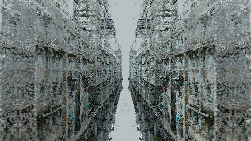 haotian zhang's short film distorts hong kong's cityscape as an animated evolving fractal