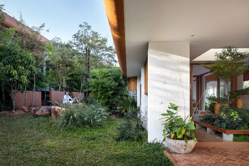 homestay&rsquo;s raised platforms and elevated pools trace cambodia&rsquo;s mountainscape